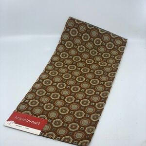 Kravet Smart Fabric Sample Brown Blue Geometric Circles Heavy Duty Remnant Craft